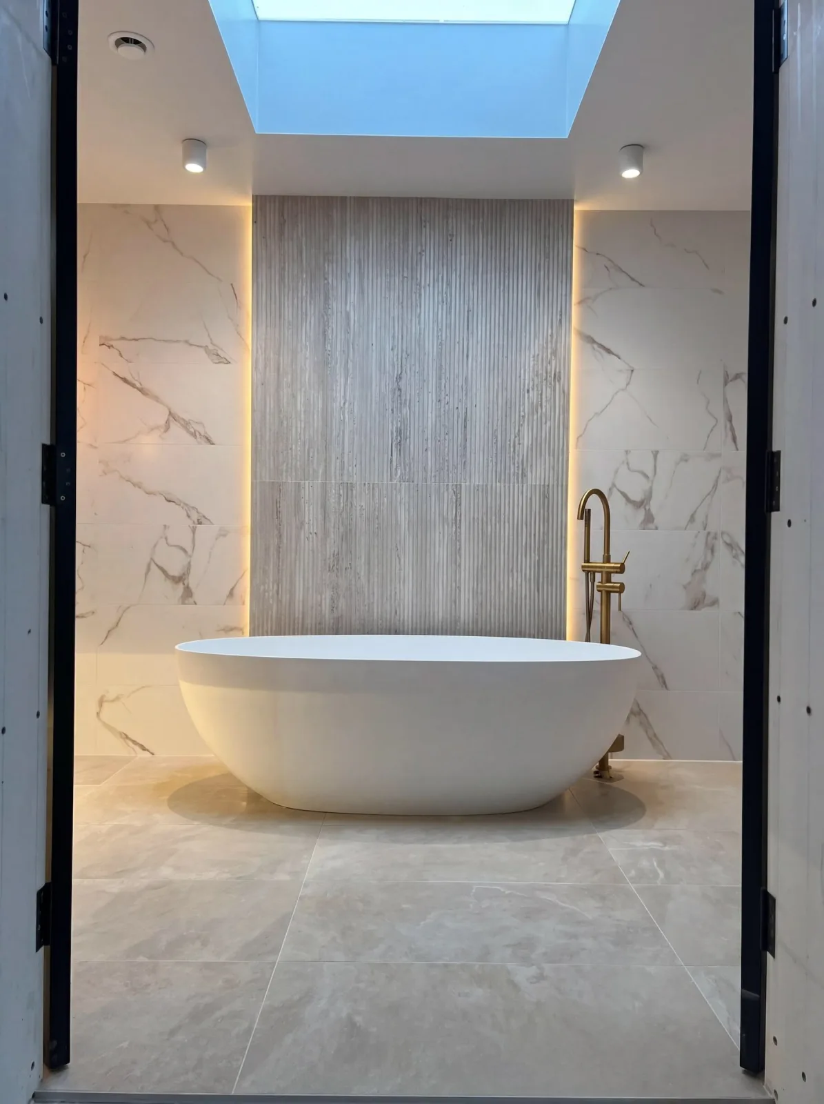 A completed Aqualogic bathroom installation in Hampshire